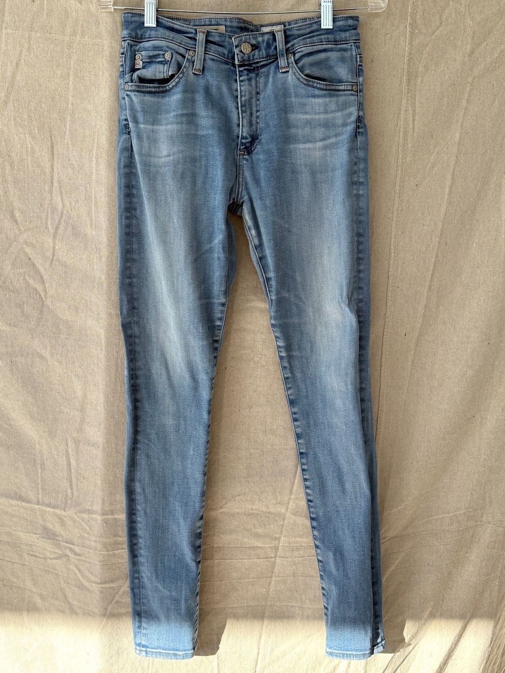 AG Adriano Goldschmied Size 27 Farrah High Rise Skinny Light Wash Jeans